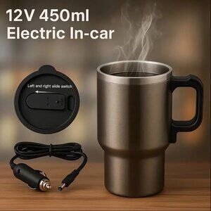 Electric In-Car Stainless Steel Mug